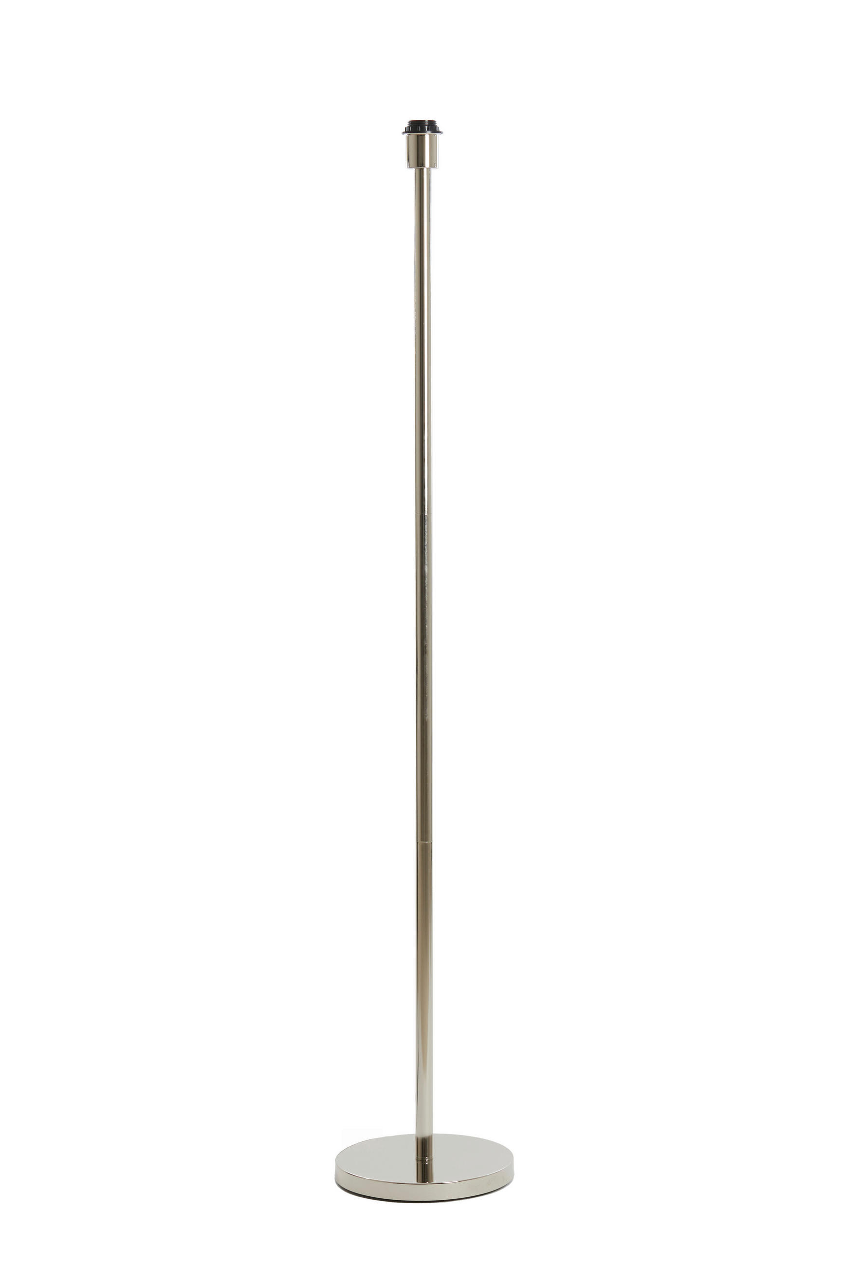 STEHLEUCHTE Minimalistisch 25/25/148.5 cm  - Chromfarben, Design, Kunststoff/Textil (25/25/148.5cm) - Light & Living