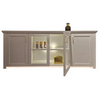 SIDEBOARD Weiß  200/79/43 cm  - Messingfarben/Weiß, LIFESTYLE, Glas/Holzwerkstoff (200/79/43cm) - Landscape