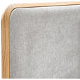 BETT 180/200 cm,  in Grau, Hellbraun,  - Hellbraun/Grau, Natur, Holz/Textil (180/200cm) - Linea Natura