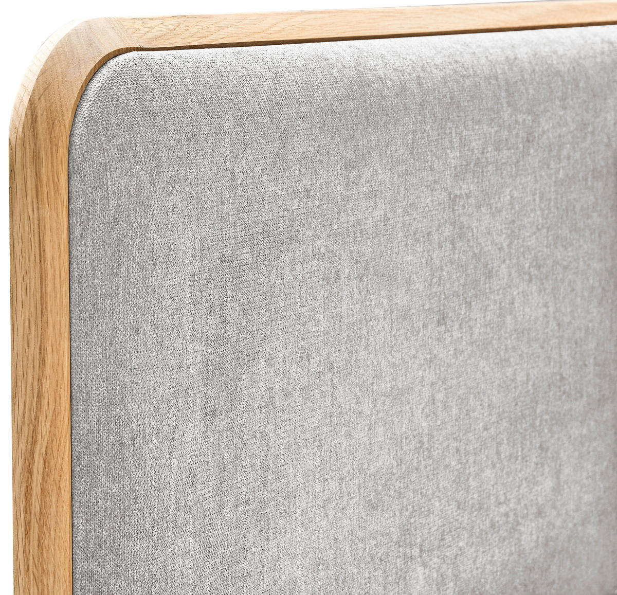 BETT 180/200 cm,  in Grau, Hellbraun,  - Hellbraun/Grau, Natur, Holz/Textil (180/200cm) - Linea Natura