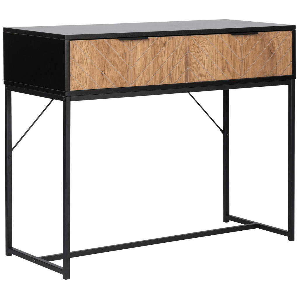 MASĂ TIP CONSOLĂ in metal, material pe bază de lemn  100/80/40 cm