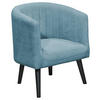 COCKTAILSESSEL Mikrovelours Blau    - Blau/Schwarz, Basics, Holz/Textil (61/82/58cm) - Livetastic