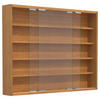 HÄNGEVITRINE in Buchefarben  - Silberfarben/Buchefarben, Modern, Glas/Holzwerkstoff (77/60/10cm) - MID.YOU
