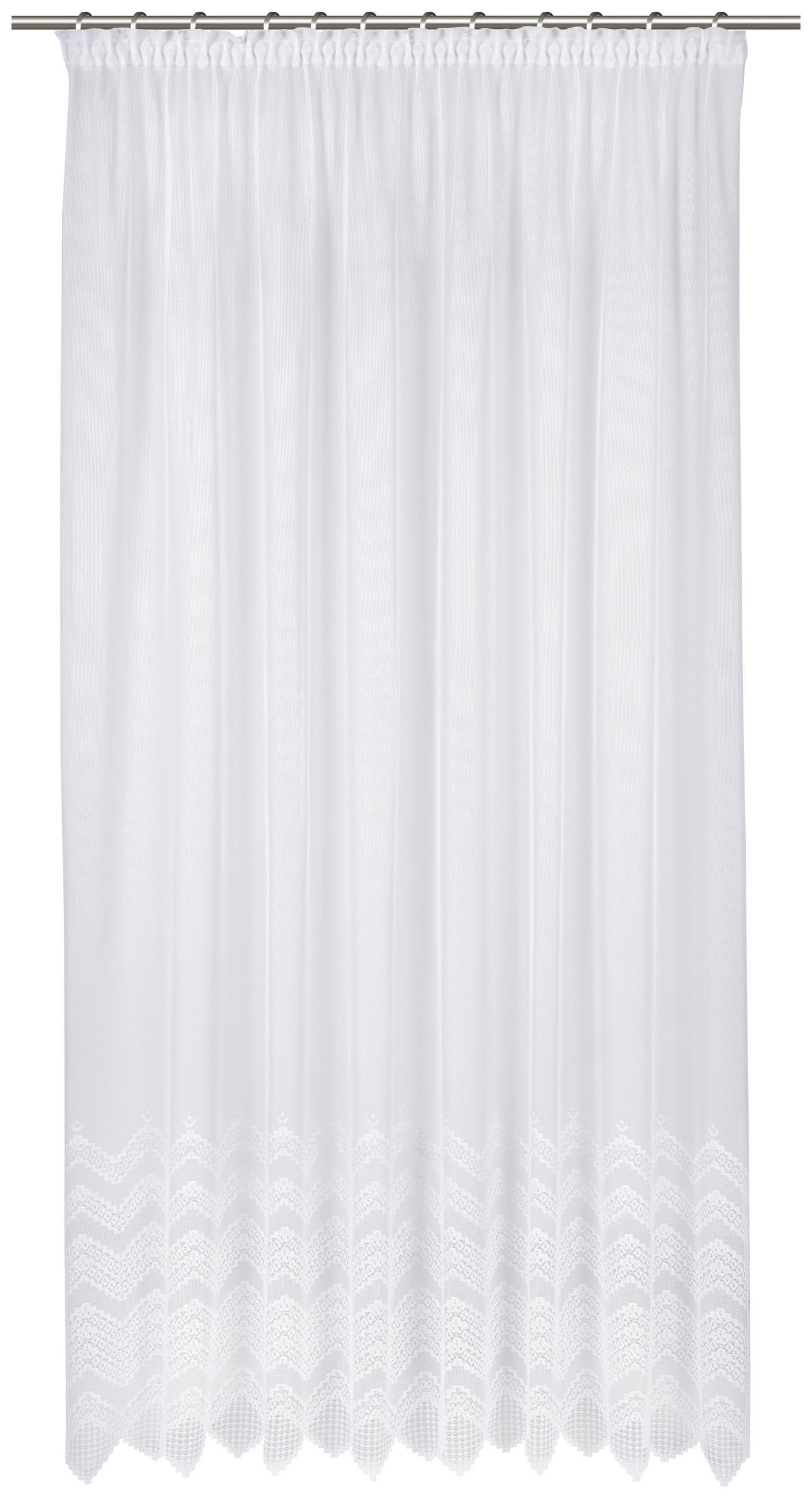 ZÁCLONA, polopriehľadné, 175 cm - biela, Konventionell, textil (175cm) - Esposa