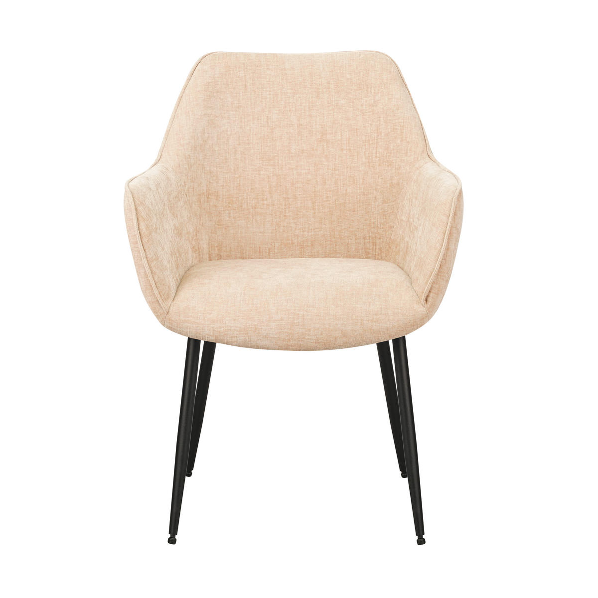 SADA STOLIČIEK S PODRÚČKAMI 2 kus - čierna/koňaková, Modern, kov/textil (61/84/59,5cm) - MID.YOU