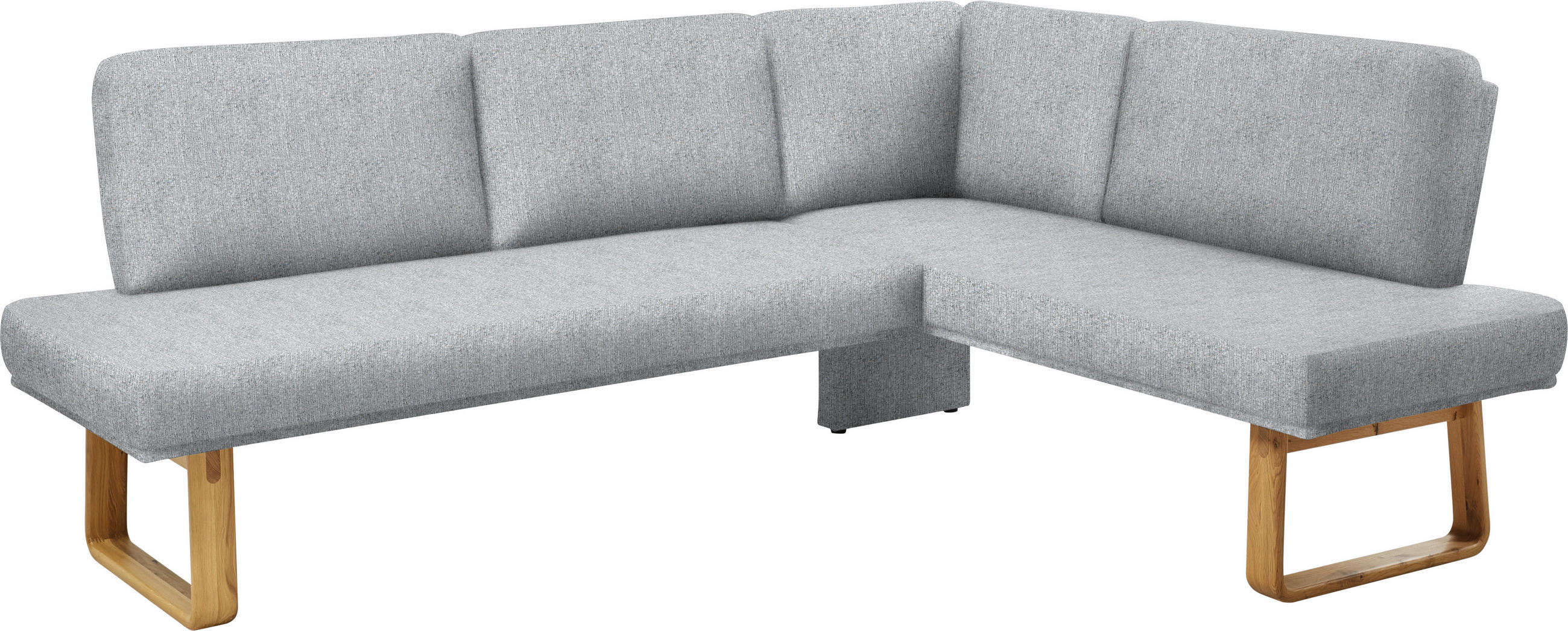 ECKBANK 240/174 cm  in Eichefarben, Hellgrau  - Eichefarben/Hellgrau, Design, Holz/Textil (240/174cm) - Dieter Knoll