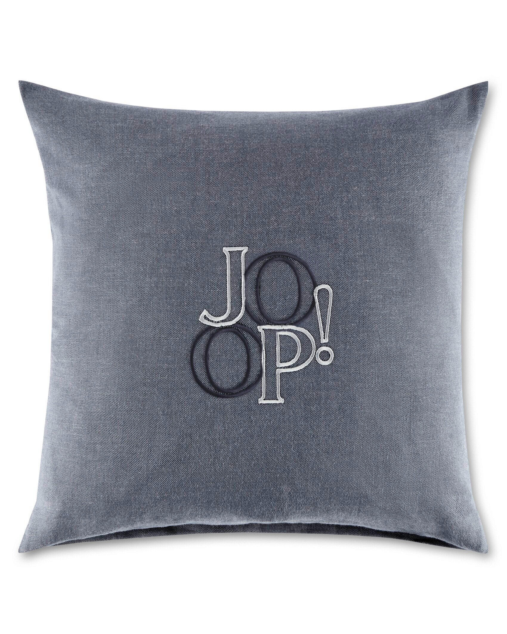 ZIERKISSEN Soft Label 35/35 cm  - Blau, Design, Textil (35/35cm) - Joop!