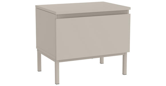 NACHTSCHRANK 49/43/35 cm  - Kaschmir, Design, Holzwerkstoff/Metall (49/43/35cm) - Hom`in