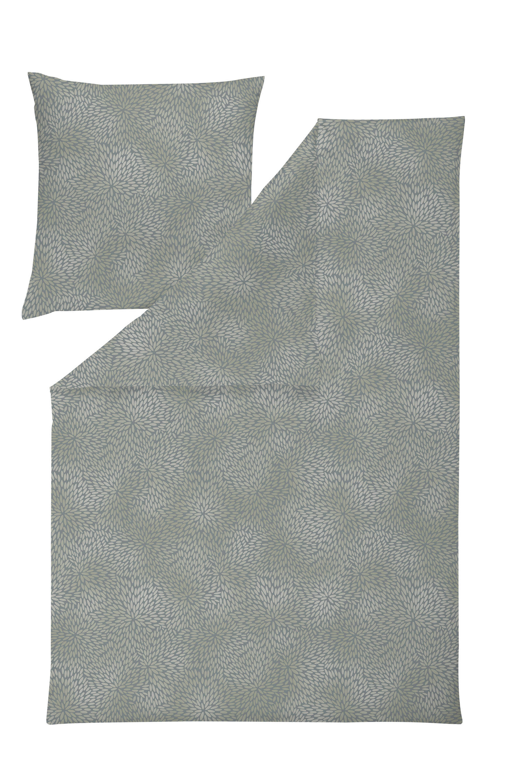BETTWÄSCHE Atelier Flanell 140/200 cm  - Grün, Basics, Textil (140/200cm) - Estella