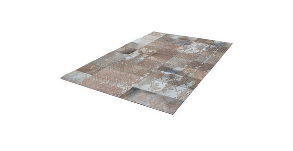 FLACHWEBETEPPICH 75/140 cm Silberfarben  - Silberfarben, Design, Leder/Textil (75/140cm) - Novel