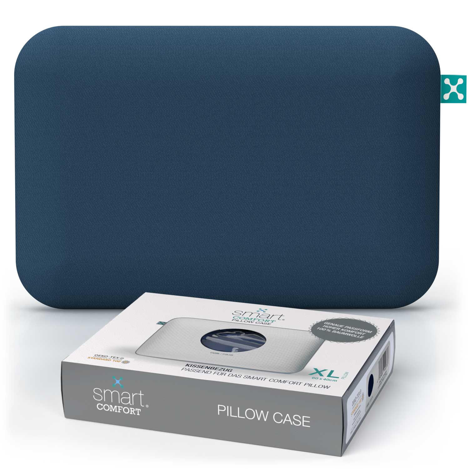 Smartsleep Nackenkissenbezug Comfort Dunkelblau 60x40 cm