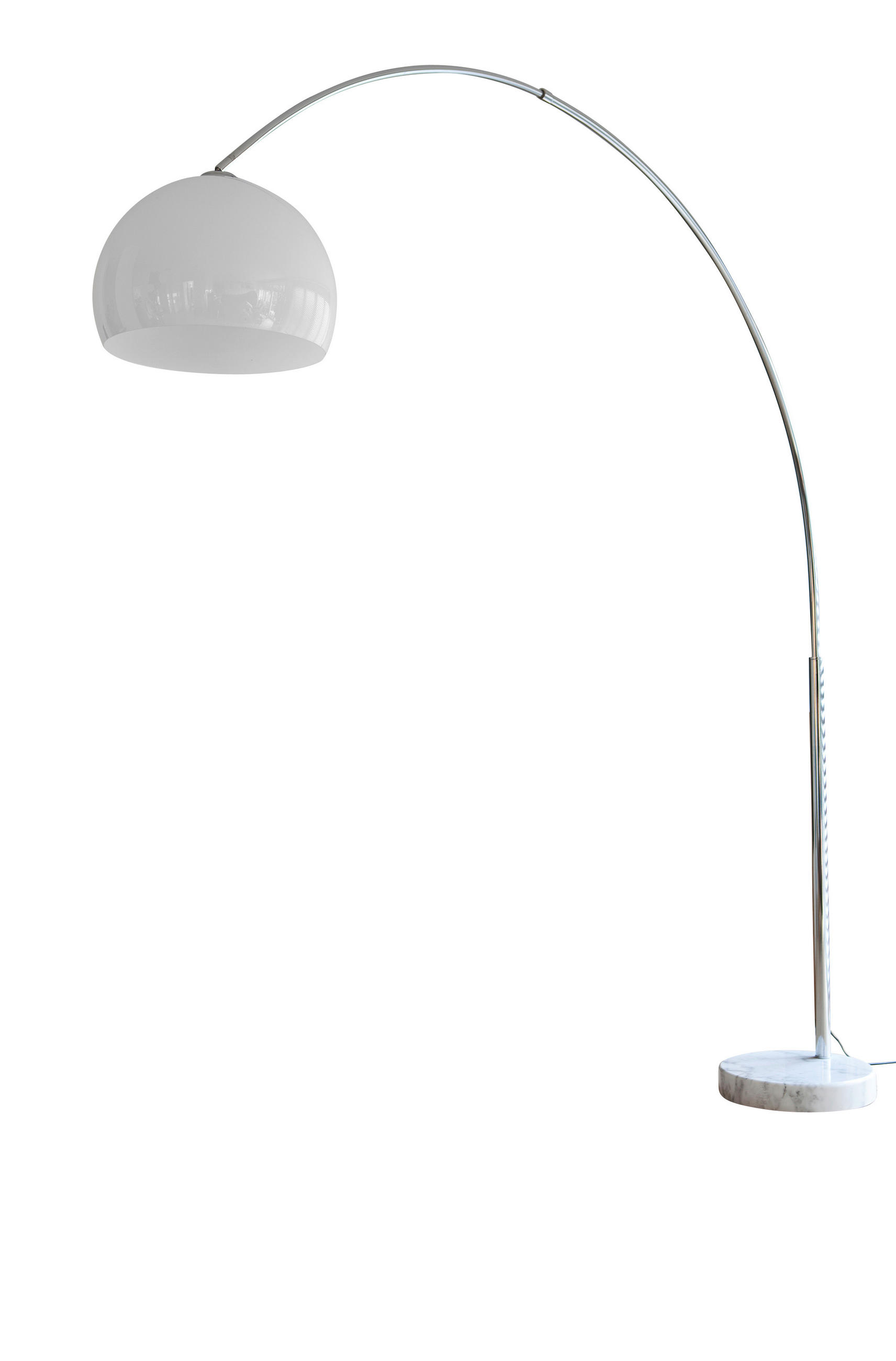 BOGENLEUCHTE  220/230/40 cm   - Weiß, Design, Kunststoff/Stein (220/230/40cm) - P & B