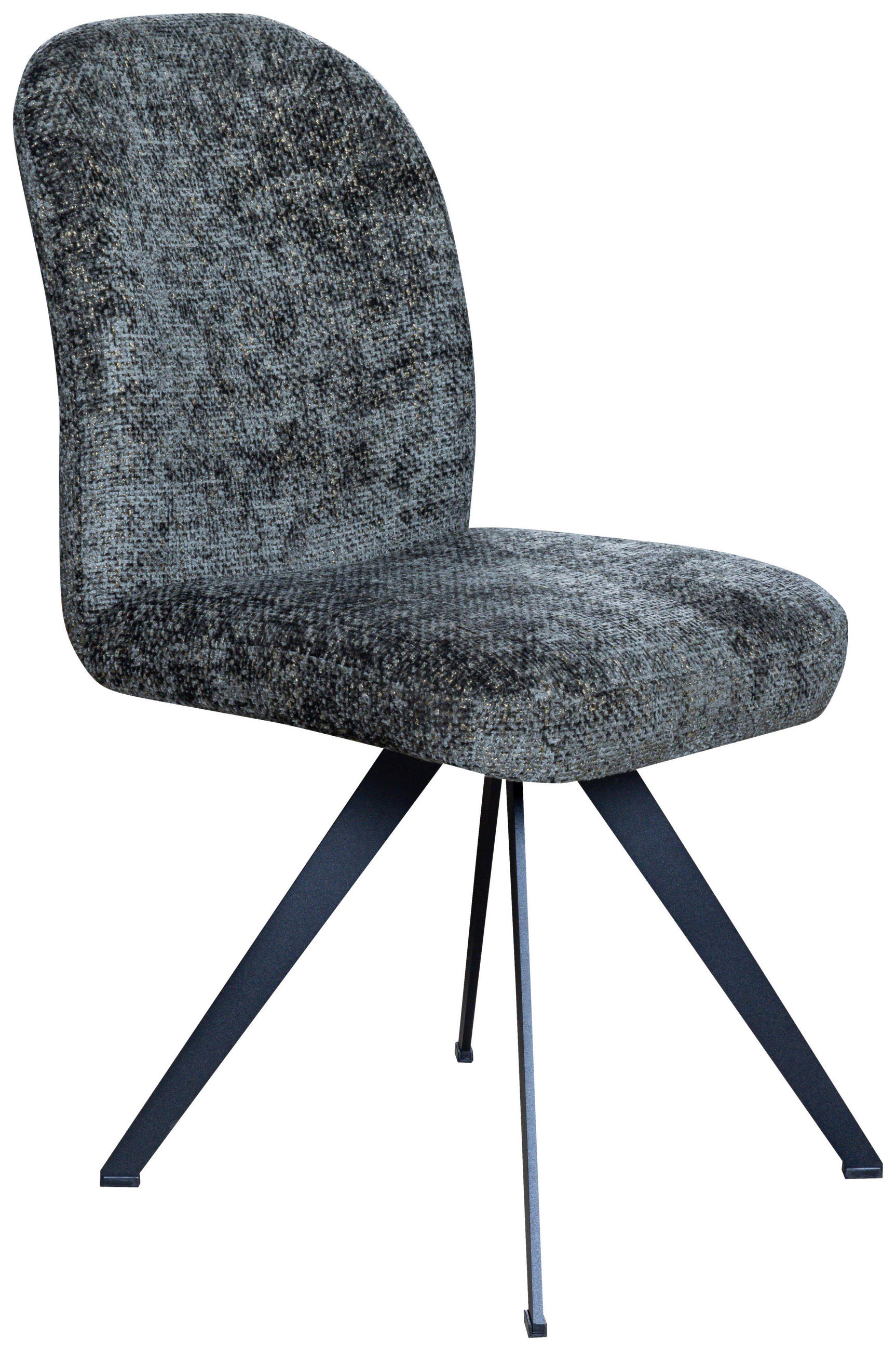 STUHL - Schwarz/Grün, MODERN, Textil/Metall (47/91/61cm) - Livetastic