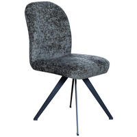 STUHL - Schwarz/Grün, MODERN, Textil/Metall (47/91/61cm) - Livetastic