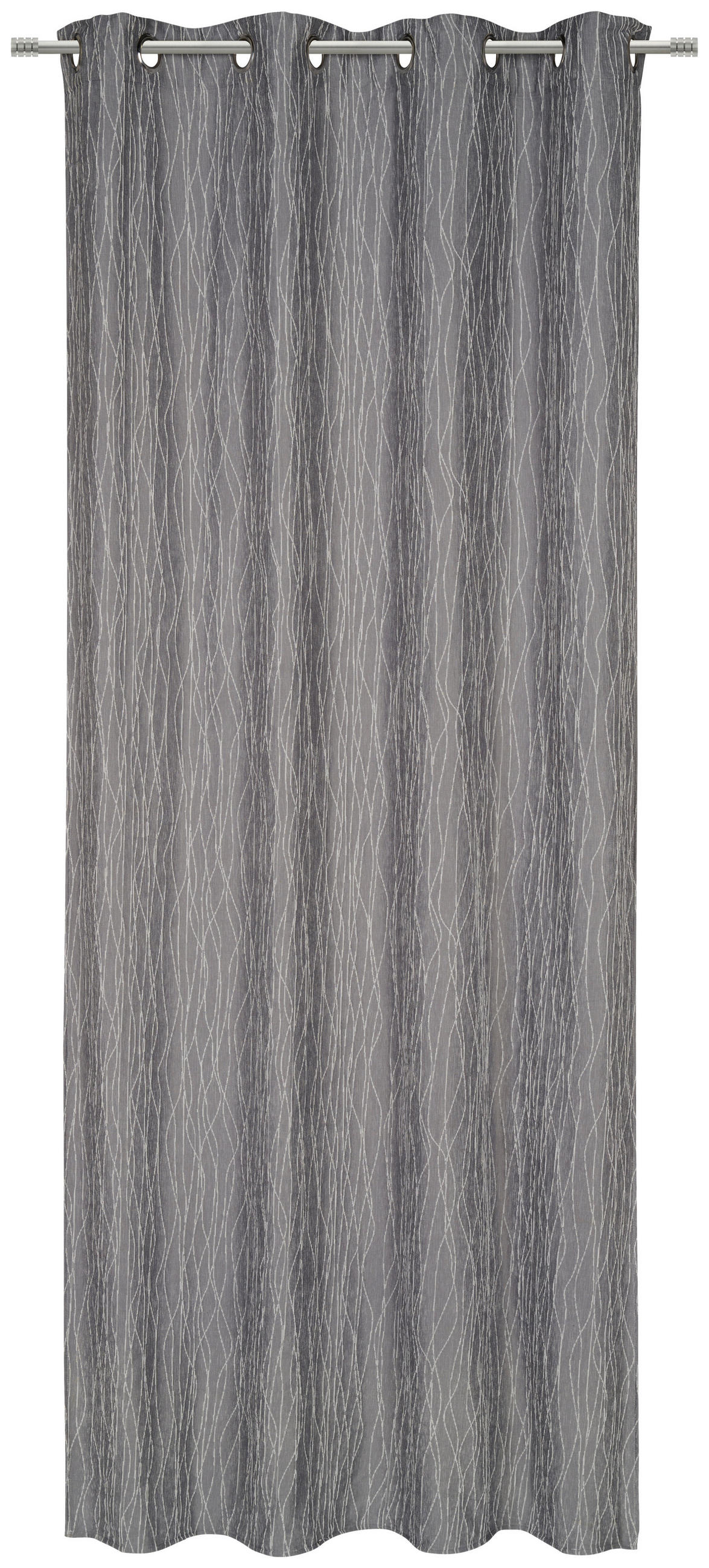FERTIGVORHANG  blickdicht  140/245 cm   - Grau, KONVENTIONELL, Textil (140/245cm) - Novel