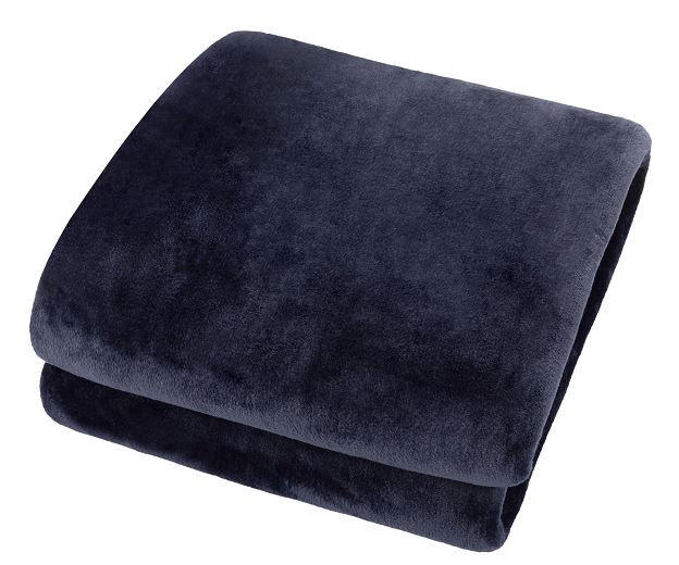 WOHNDECKE Luna 220/240 cm - Dunkelblau, KONVENTIONELL, Textil (220/240cm) - Novel