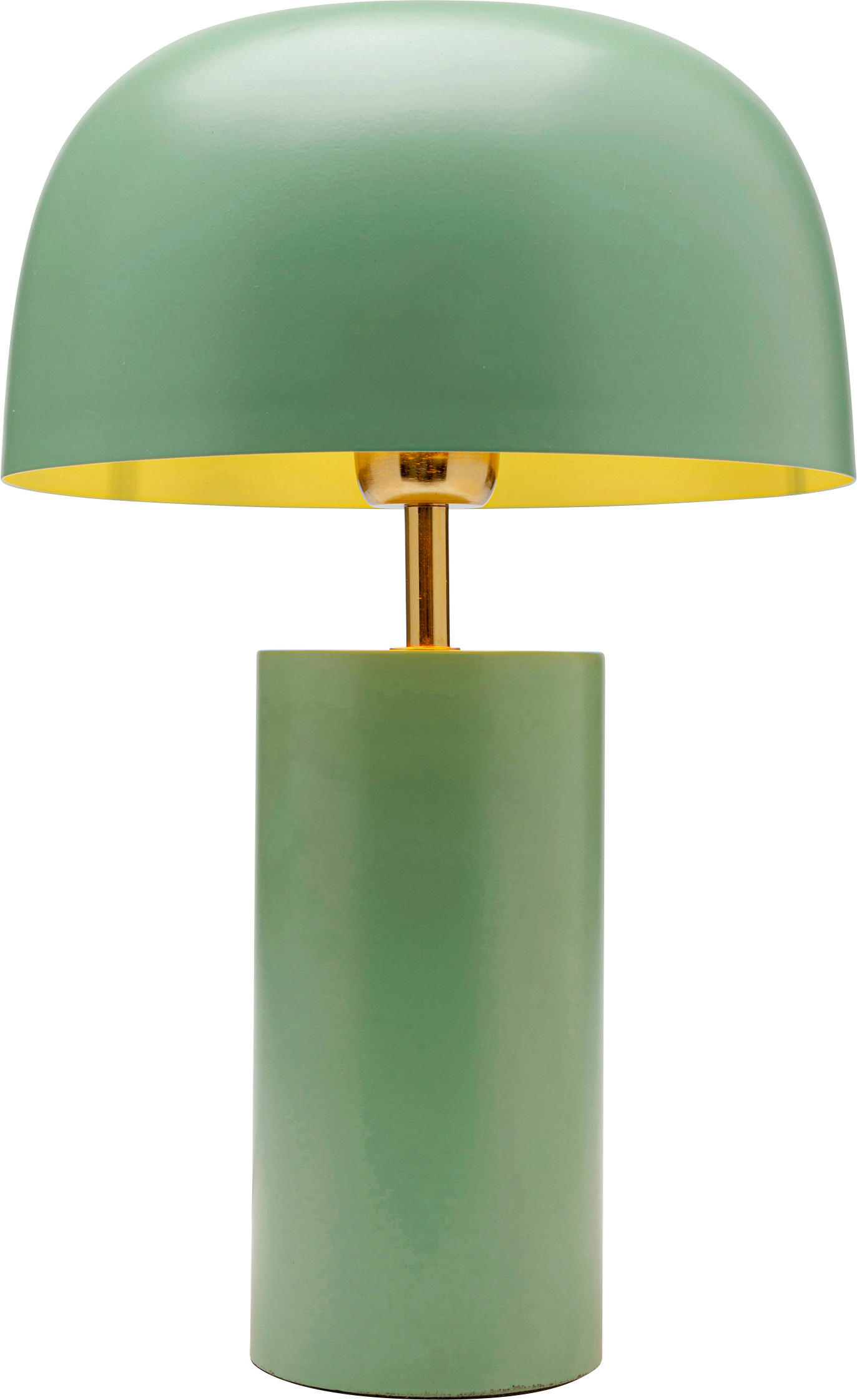 TISCHLEUCHTE 25/38/25 cm   - Salbeigrün/Goldfarben, Design, Metall (25/38/25cm) - Kare-Design