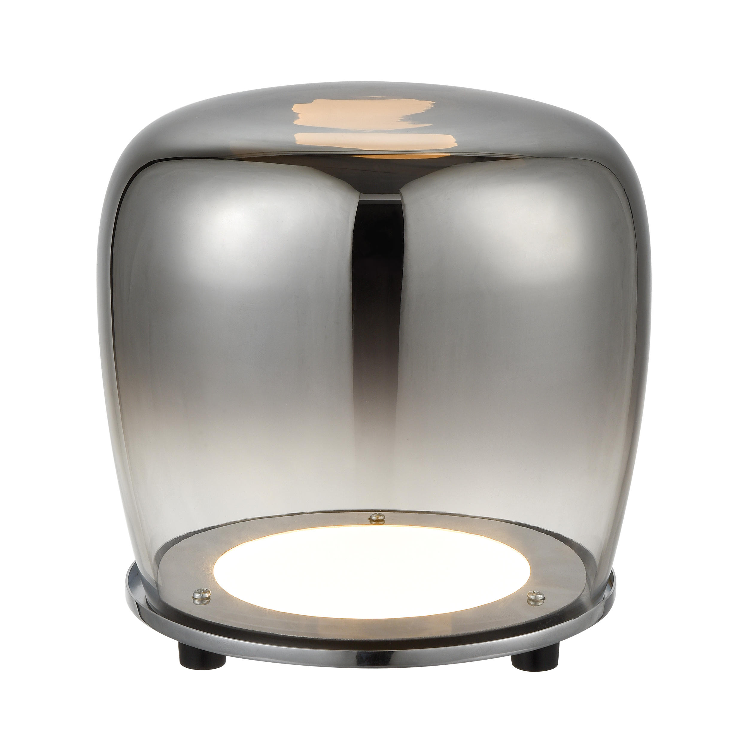 LED-TISCHLEUCHTE 43 cm  - Chromfarben, Design, Glas/Metall (43cm) - Näve