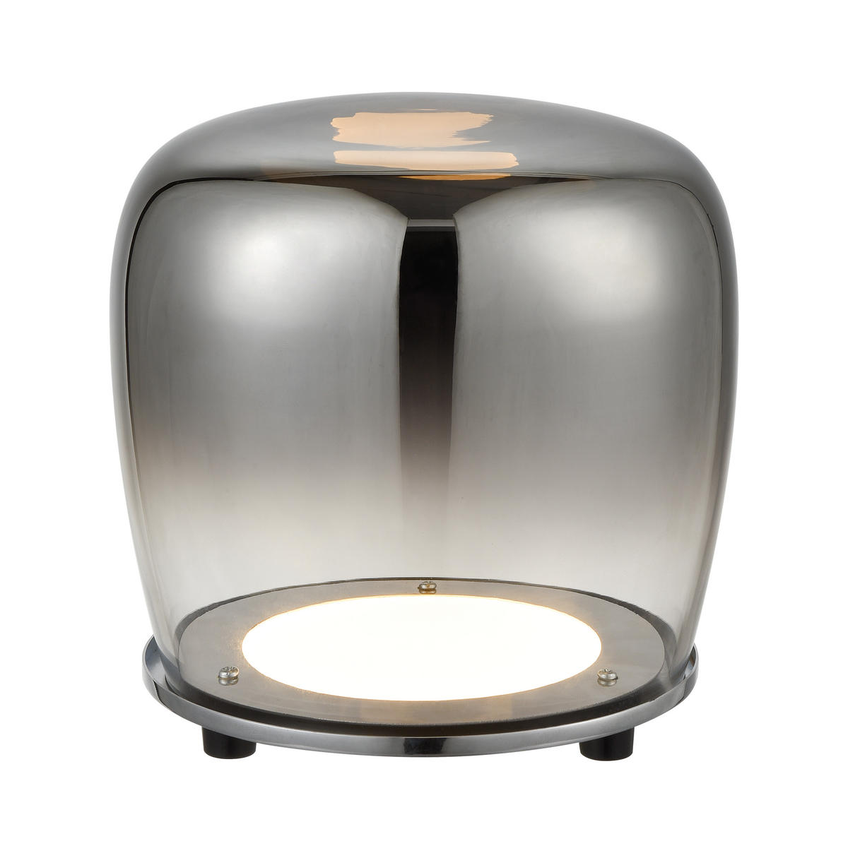LED-TISCHLEUCHTE 43 cm  - Chromfarben, Design, Glas/Metall (43cm) - Näve