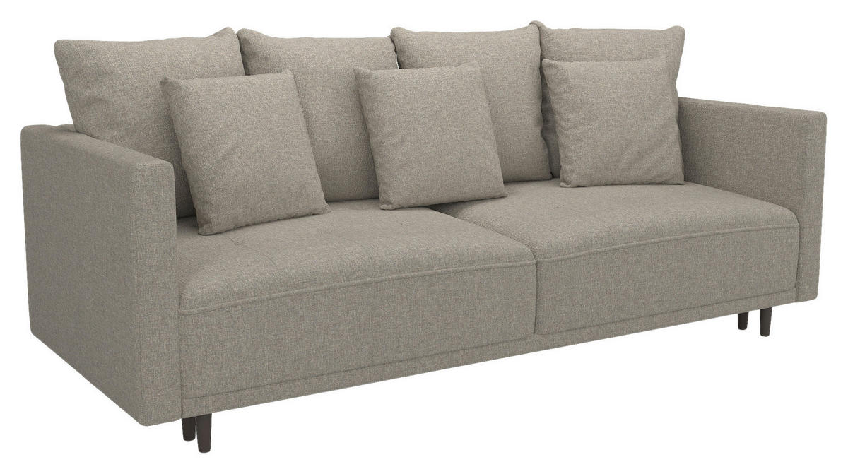 SCHLAFSOFA in Webstoff Beige  - Beige, Design, Textil (223/96/95cm) - MID.YOU