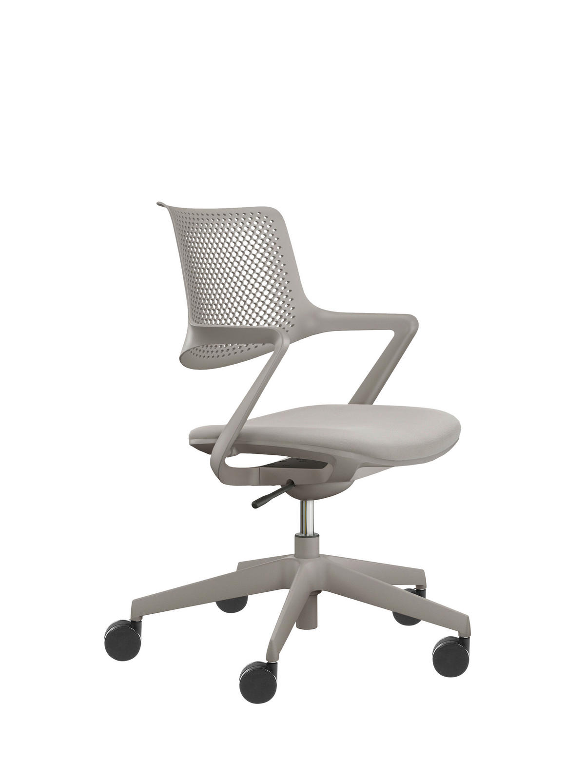 DREHSTUHL Taupe  - Taupe, Design, Kunststoff/Textil (59/85-95/49cm) - Voleo