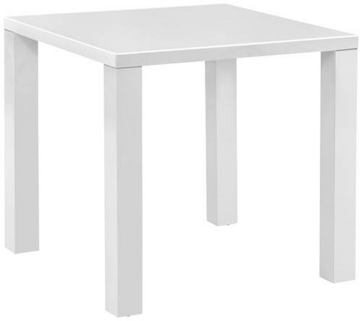 JEDÁLENSKÝ STÔL, biela, 80/80/76 cm - biela, Konventionell, kompozitné drevo (80/80/76cm) - Carryhome