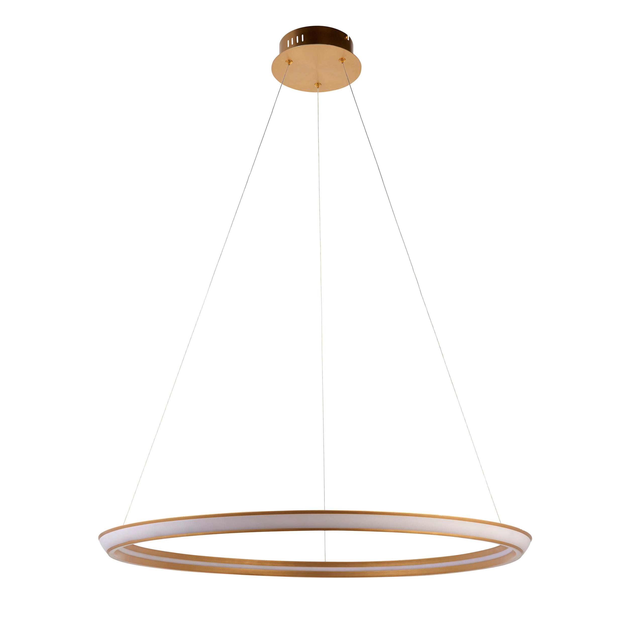 LED-HÄNGELEUCHTE Endon Silvina 75.5/155 cm   - Chromfarben/Goldfarben, Design, Metall (75.5/155cm) - ENDON