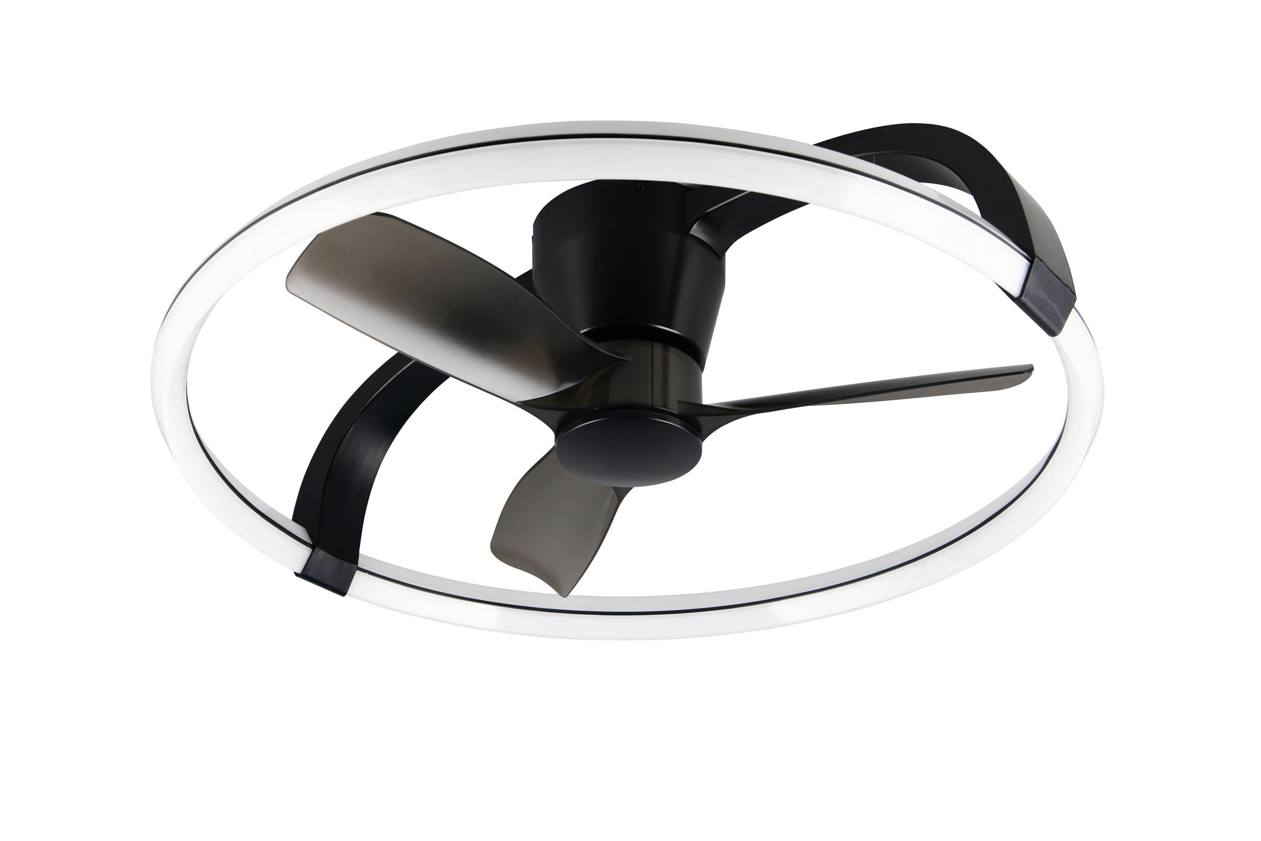 DECKENVENTILATOR - Schwarz/Weiß, Design, Kunststoff (73.5/23cm)