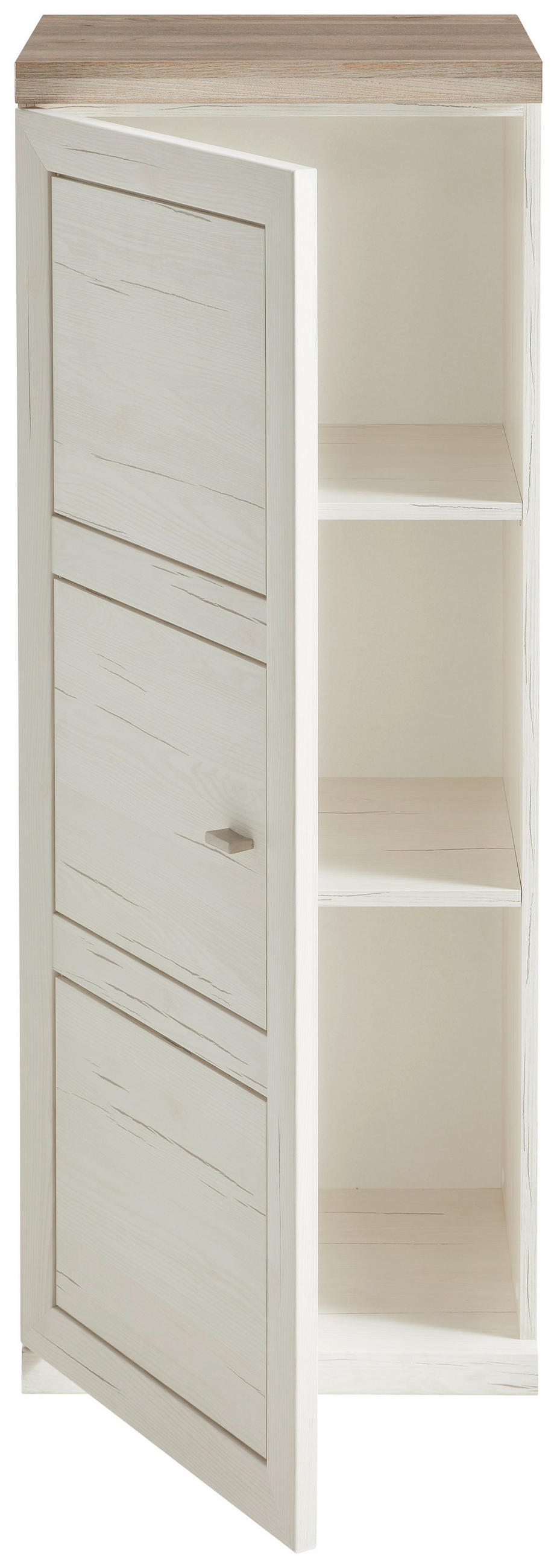AKTENSCHRANK Grau, Weiß  - Weiß/Grau, MODERN, Holzwerkstoff (50,6/131,6/43cm) - Hom`in