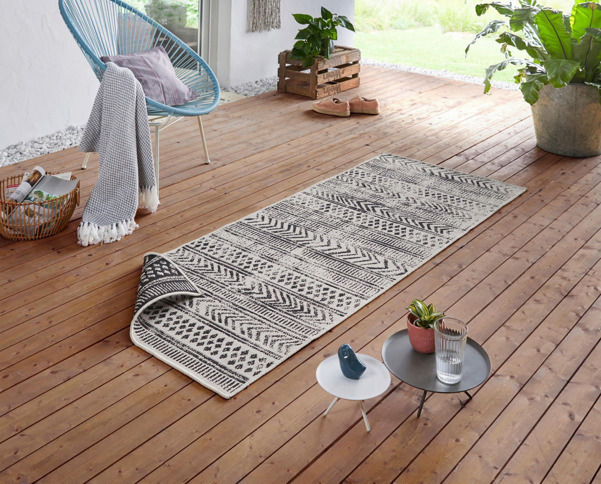 LÄUFER 80/350 cm Twin Supreme  - Creme/Schwarz, Design, Kunststoff (80/350cm)