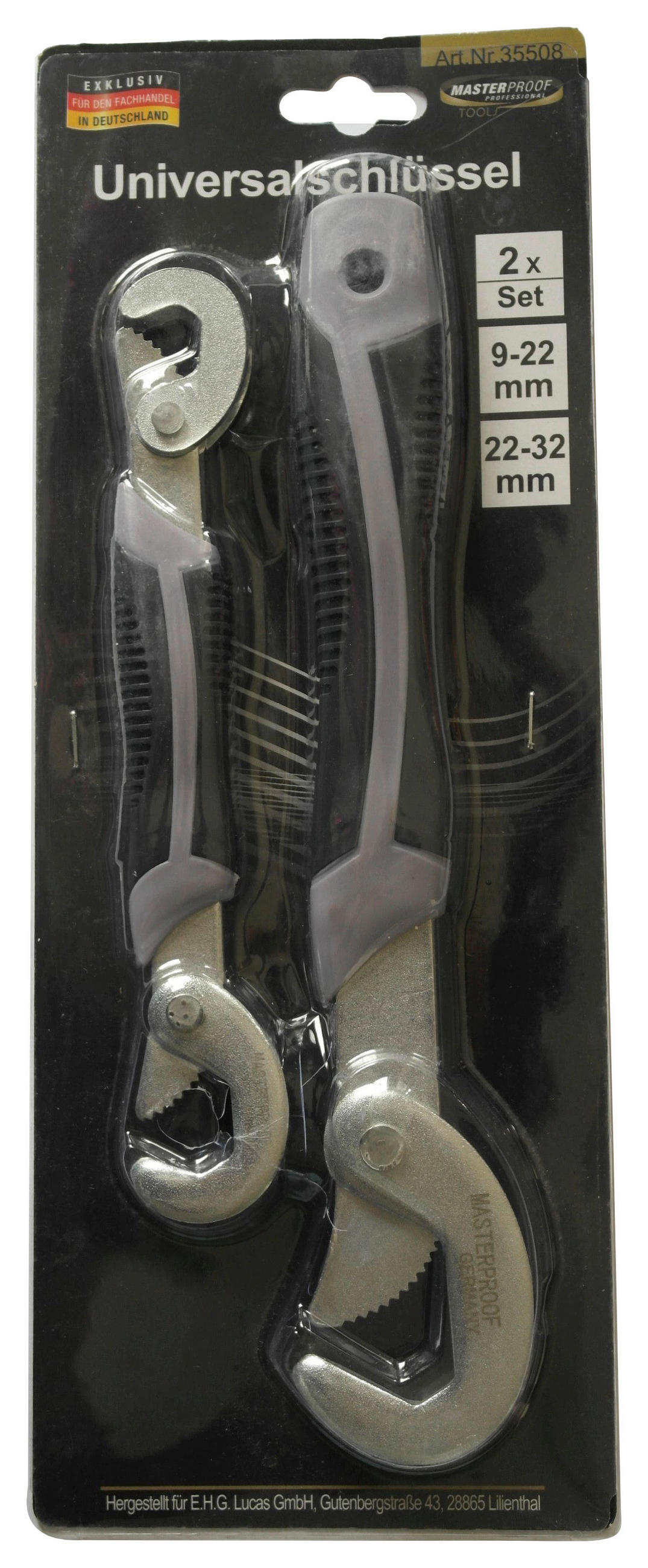 Universalschlüsselsatz Adriano 2 Stk. Sandgestrahlt/satiniert