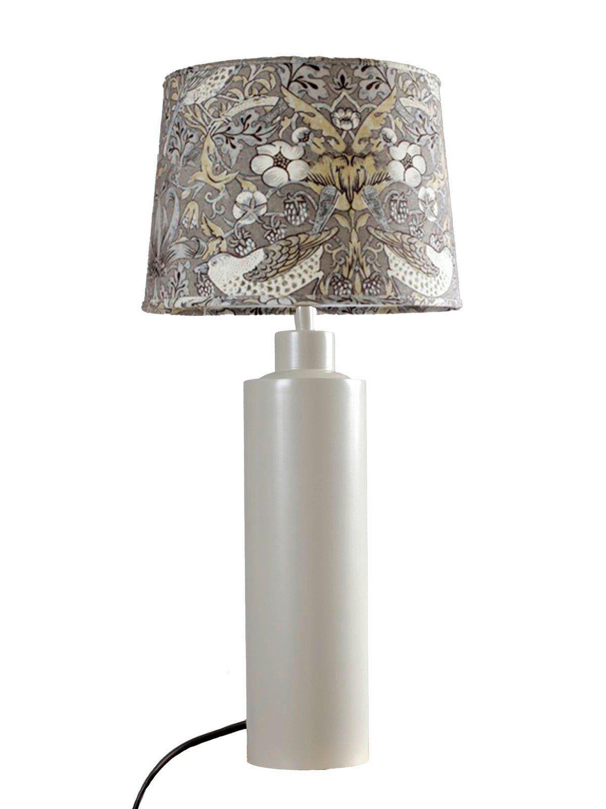 TISCHLEUCHTE PR Home CARTER   - Beige/Grau, KONVENTIONELL, Textil/Metall (58cm)