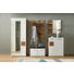 GARDEROBENSCHRANK 80/201/37 cm - Eichefarben/Silberfarben, KONVENTIONELL, Glas/Holzwerkstoff (80/201/37cm) - Voleo GARDEROBENSCHRANK 80/201/37 cm - Eichefarben/Silberfarben, KONVENTIONELL, Glas/Holzwerkstoff (80/201/37cm) - Voleo
