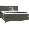 BOXSPRINGBETT 180/200 cm  in Grau  - Chromfarben/Grau, Konventionell, Kunststoff/Textil (180/200cm) - Voleo