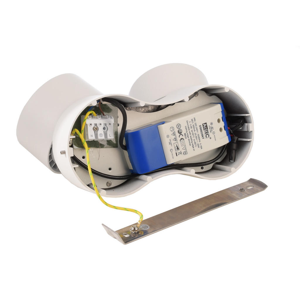 Thumbnail - Led-Deckenstrahler Uni, Weiß, Metall, rund,rund, G, 10x10x21 cm, drehbar, schwenkbar, verstellbare Spotlights, Lampen & ...