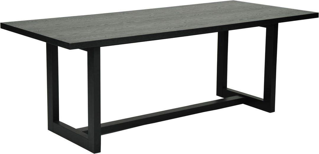 MATBORD i trä 210/90/75,50 cm   - svart, Design, trä (210/90/75,50cm)