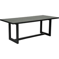 MATBORD i trä 210/90/75,50 cm   - svart, Design, trä (210/90/75,50cm)