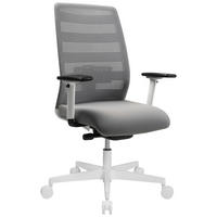 DREHSTUHL Netzbespannung, Flachgewebe Grau, Schwarz, Weiß  - Schwarz/Weiß, MODERN, Kunststoff/Textil (63/107-119/61-67cm) - Topstar