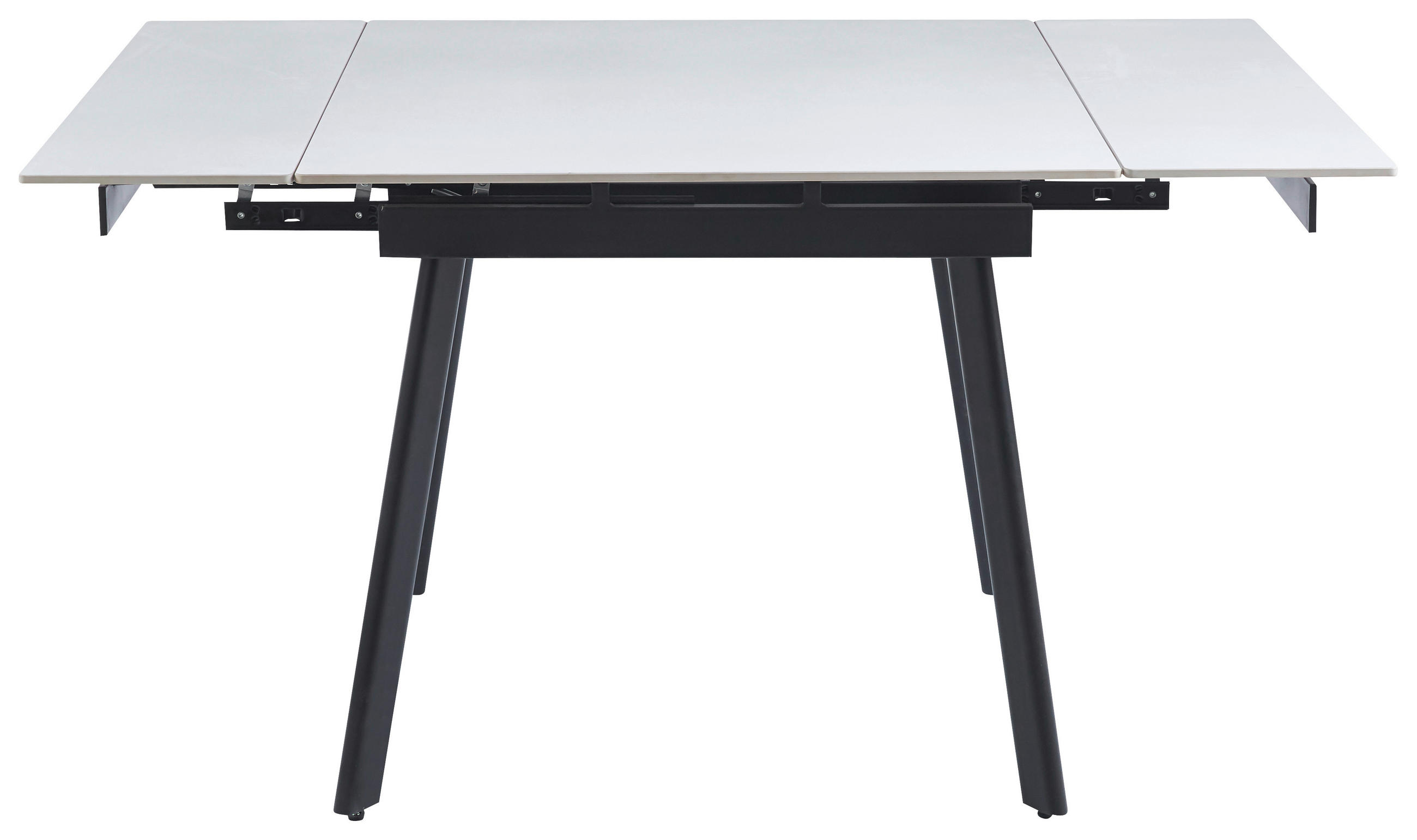 STOL ZA BLAGOVAONICU bijela metal, keramika - bijela/crna, Basics, metal/keramika (90-150/77/90cm) - Novel