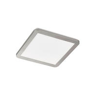 LED-DECKENLEUCHTE 30/30/3 cm   - Chromfarben/Weiß, Design, Glas/Kunststoff (30/30/3cm) - Fischer & Honsel