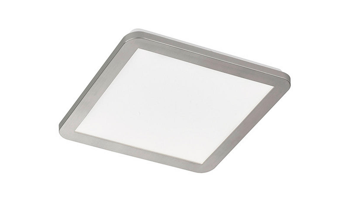 LED-DECKENLEUCHTE 30/30/3 cm   - Chromfarben/Weiß, Design, Glas/Kunststoff (30/30/3cm) - Fischer & Honsel