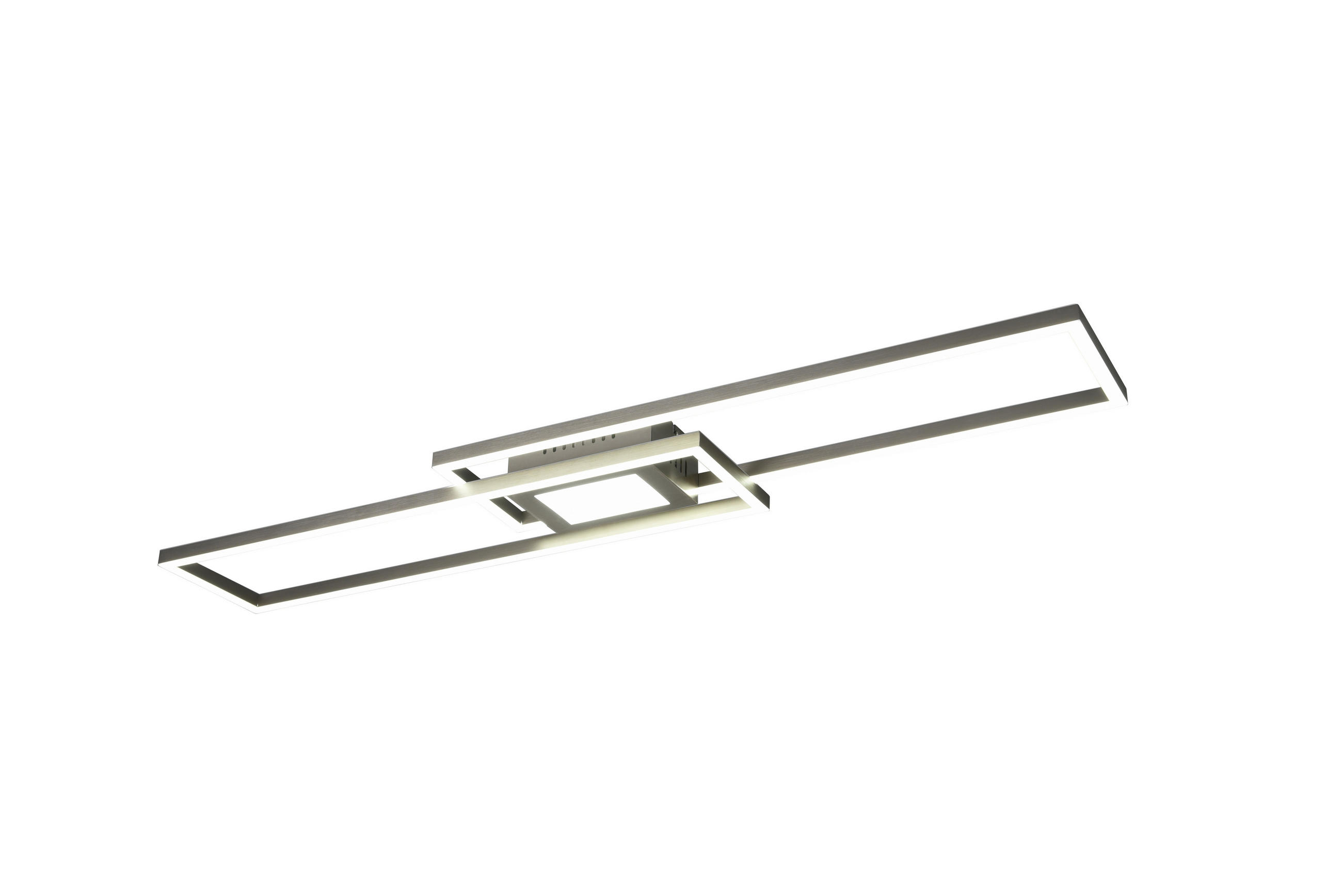 LED-DECKENLEUCHTE 38 W     - Nickelfarben, Basics, Metall (110/7/21cm) - Trio Leuchten