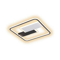 LED SVJETILJKA STROPNA  - crna, Design, metal (50/6/50cm)