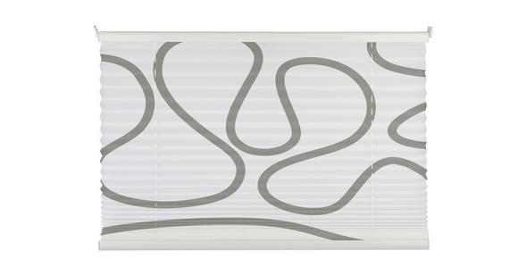 PLISSEE 60/130 cm  - Taupe/Weiß, Design, Textil (60/130cm) - Homeware