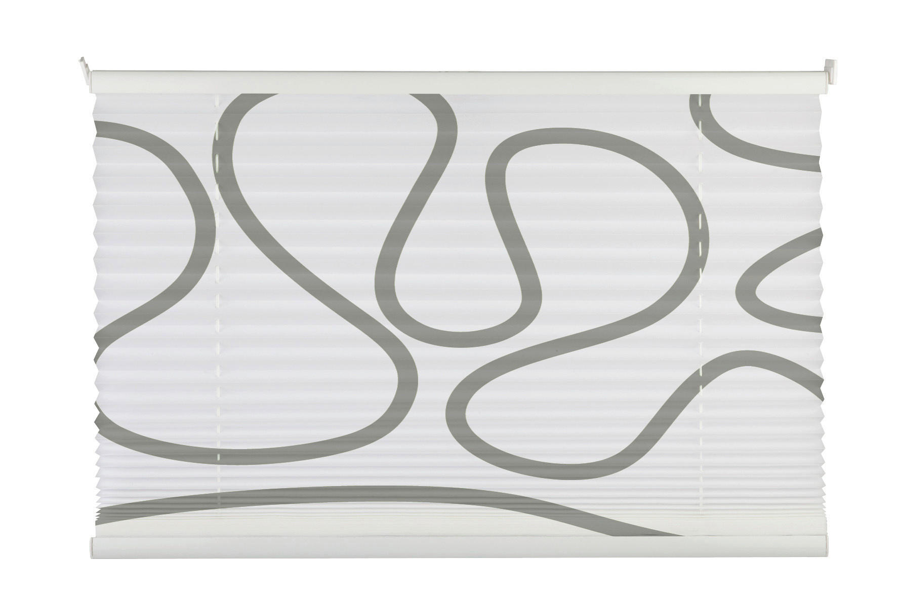 XXXLutz Plissee Free Move Weiß, Taupe 60x130 cm