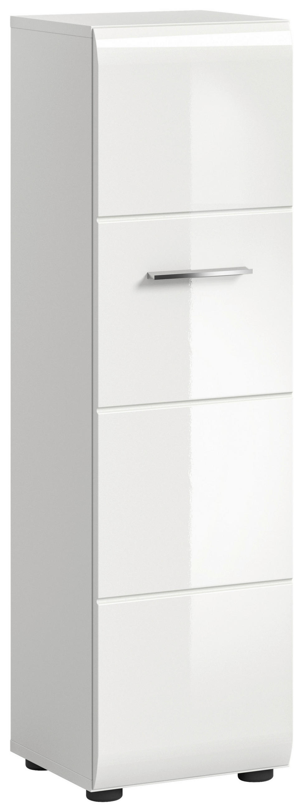 MIDISCHRANK 30/106/30 cm  - Weiss Hochglanz/Weiss, Modern, Holzwerkstoff/Kunststoff (30/106/30cm) - MID.YOU