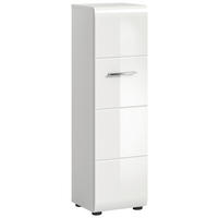 MIDISCHRANK 30/106/30 cm  - Weiss Hochglanz/Weiss, Modern, Holzwerkstoff/Kunststoff (30/106/30cm) - MID.YOU