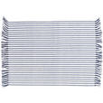 PLATZDECKCHEN Textil Blau, Weiß 35/45 cm  - Blau/Weiß, Basics, Textil (35/45cm) - Novel