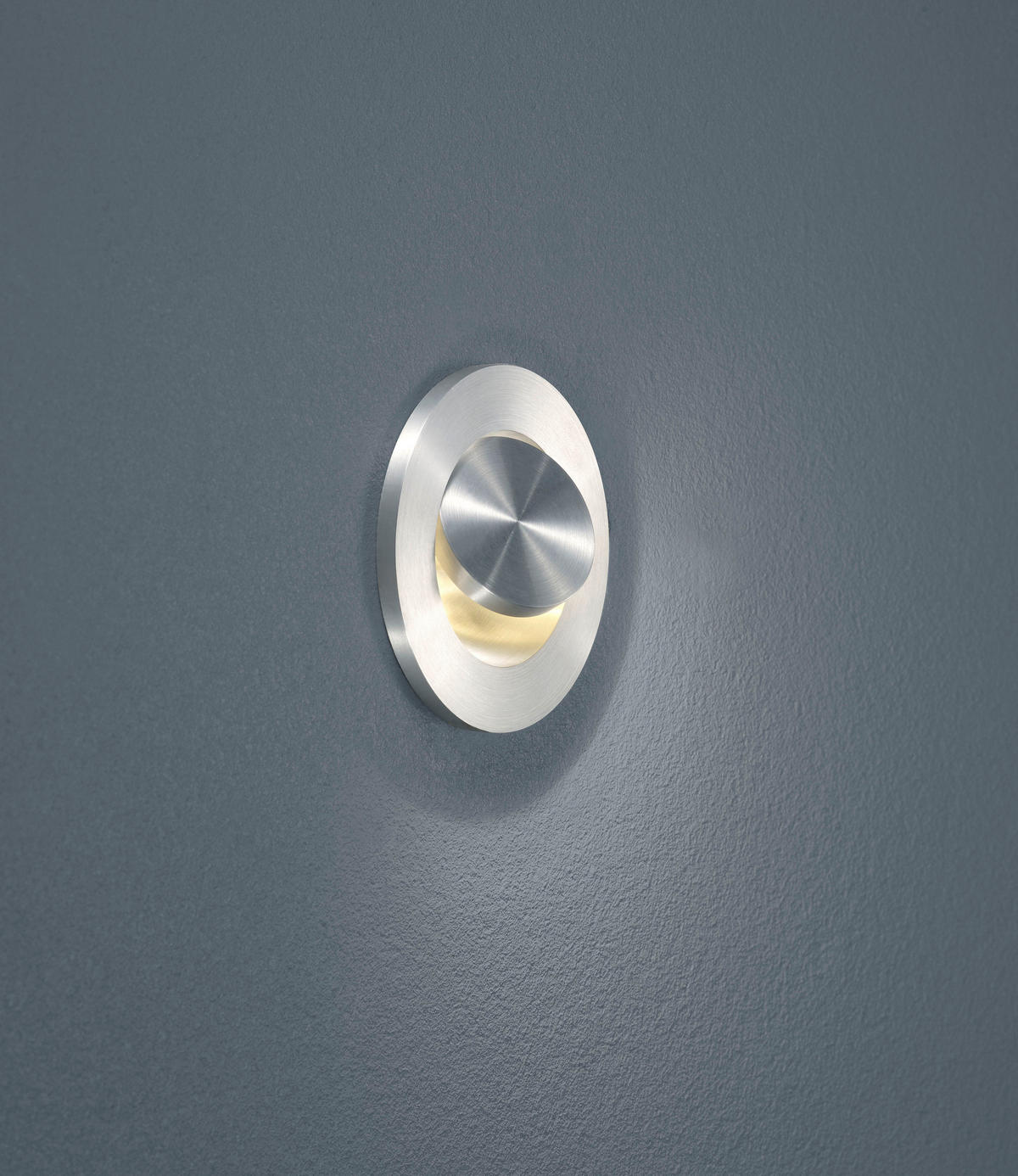 LED-WANDLEUCHTE Onto 7,7/8 cm   - Alufarben, Design, Metall (7,7/8cm) - Helestra