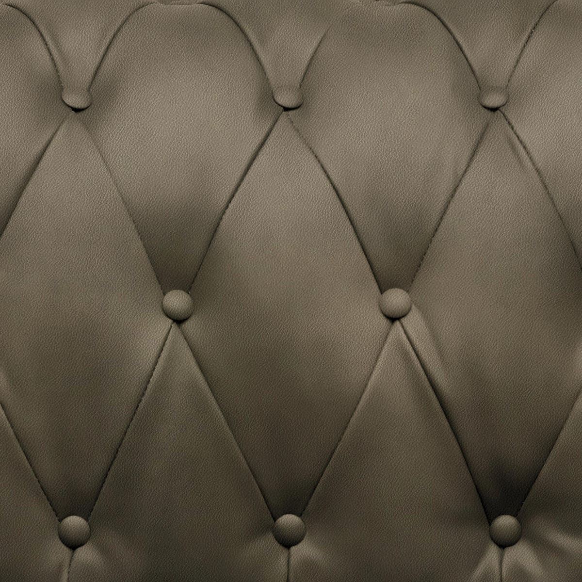 CHESTERFIELD-SOFA in Lederlook Schlammfarben  - Wengefarben/Schlammfarben, Lifestyle, Holz/Textil (206/76,5/96cm) - Landscape